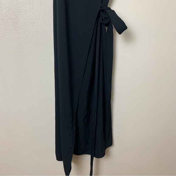 Everlane The Japanese GoWeave Tank Wrap Black Dress Sz 2 - Picture 5 of 11